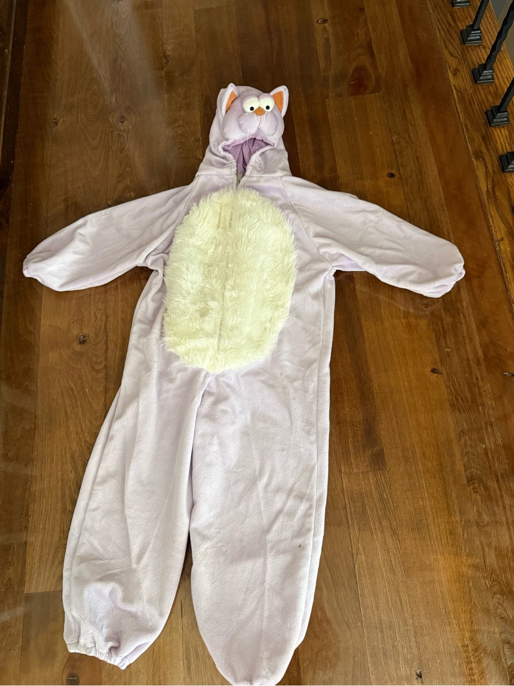 Chosun Lavender Cat Costume Full Jumpsuit Hood sz 3-5 Med 1pc Purple Soft Warm